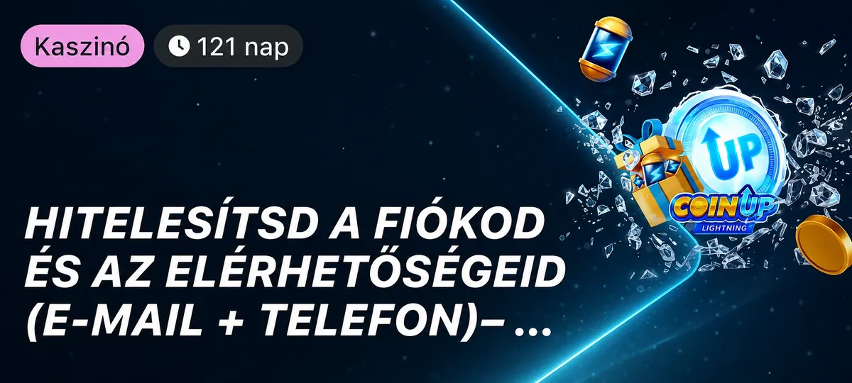 Befizetés nélküli bónusz Coin UP: Lightning ingyenes pörgetésekkel